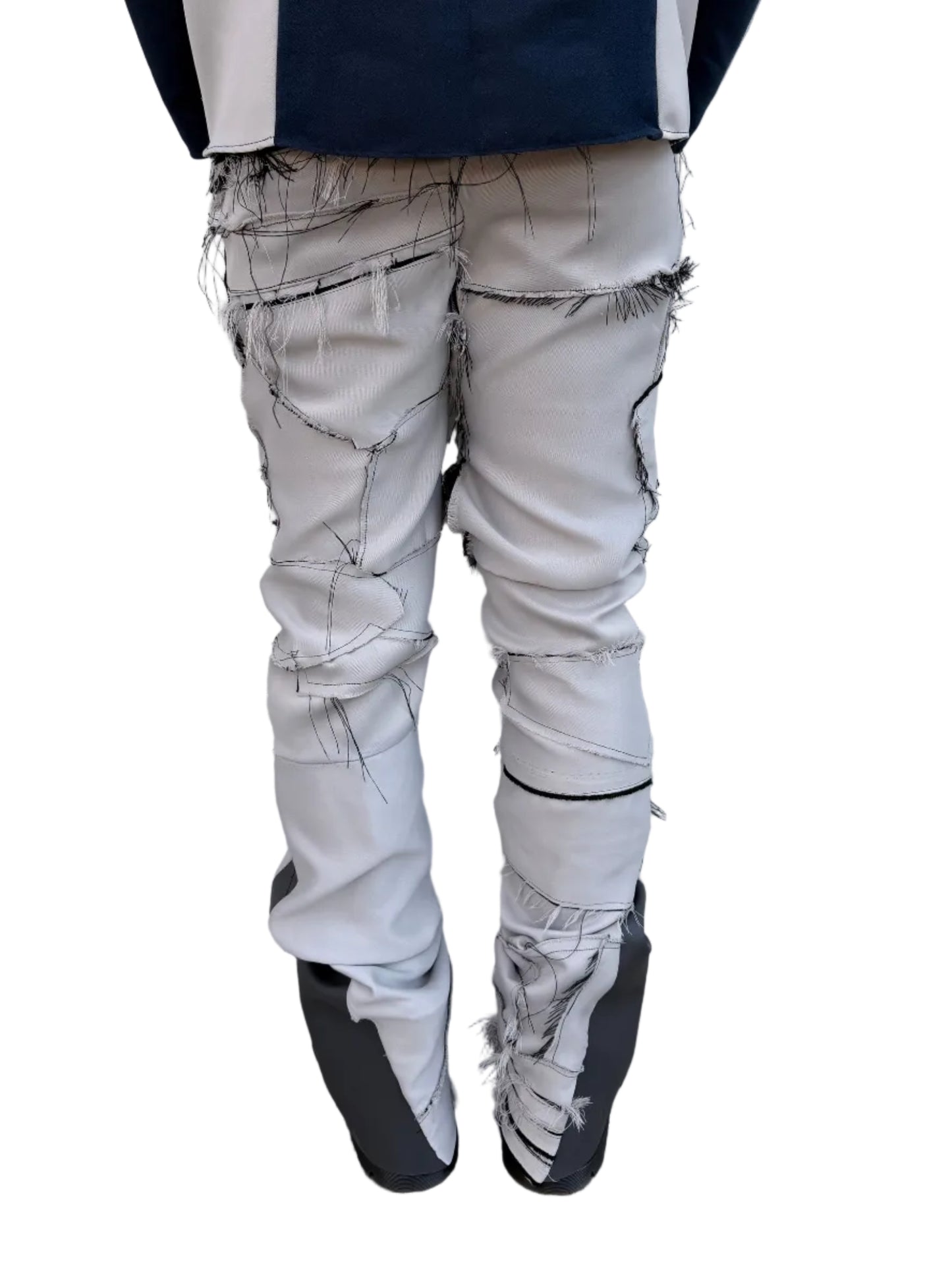 Patchwork Flare Pants