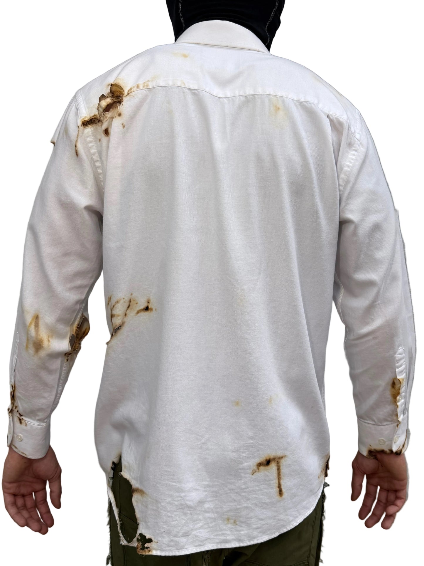 Nokizzy Distressed Dress Shirt
