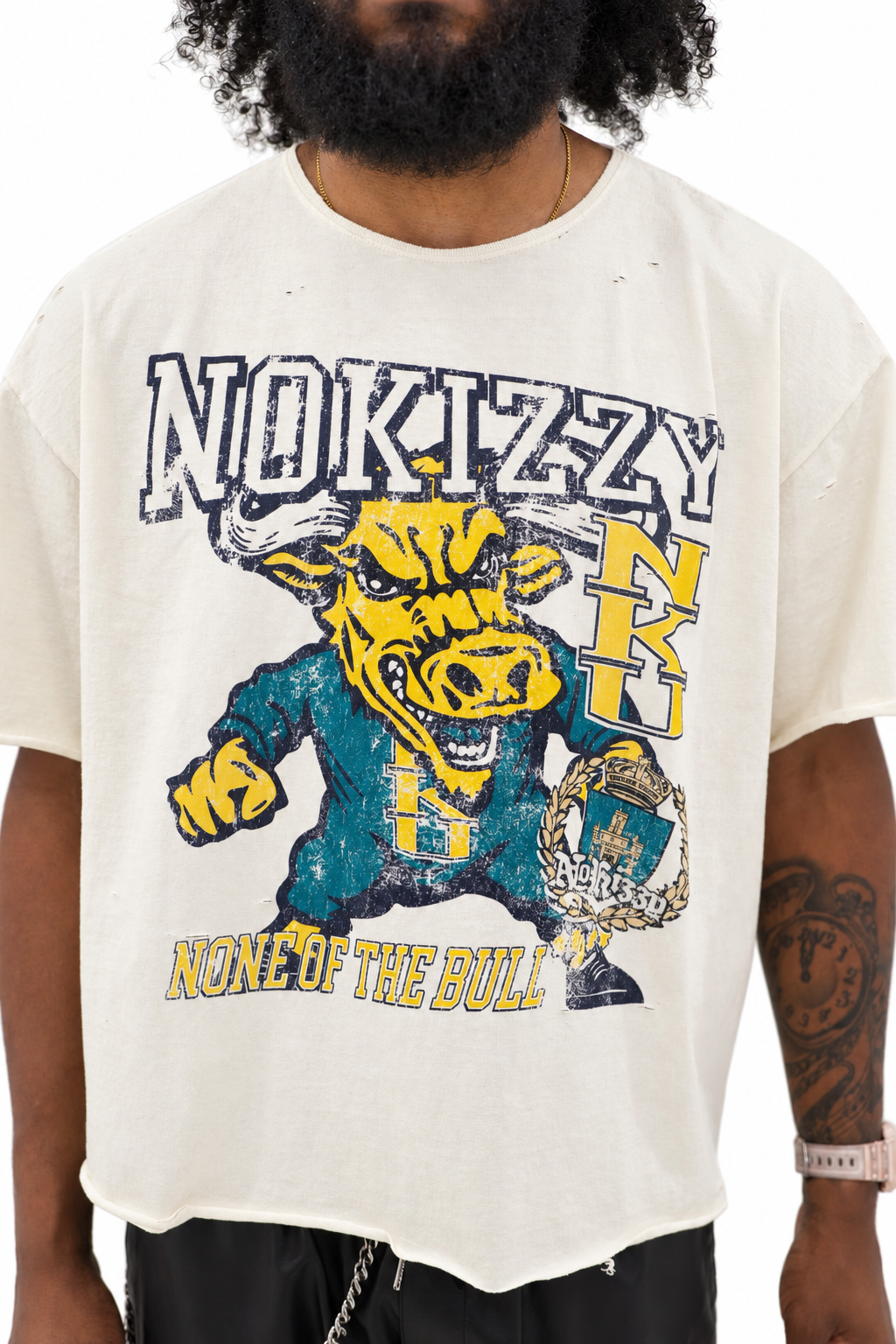 UNIVERSITY TEE - CREAM