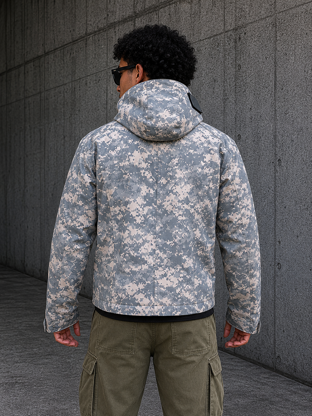 Digital Camo Zip Up