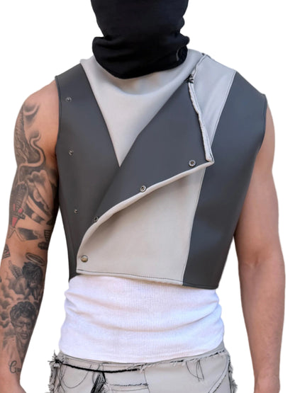 Leather Structured Vest