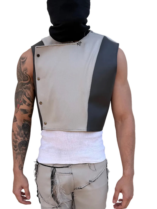 Leather Structured Vest