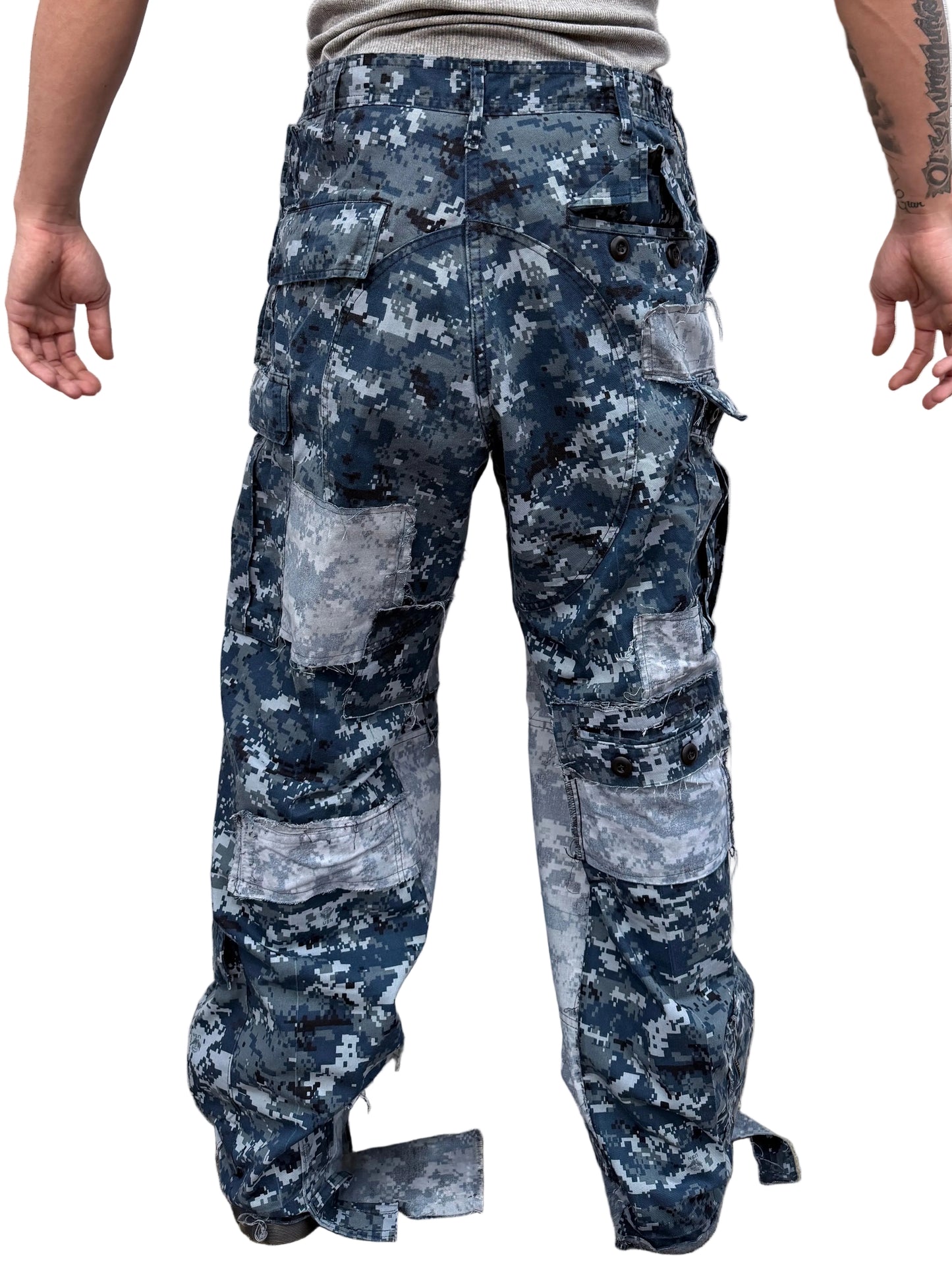 Navy Ops Patchwork Pants