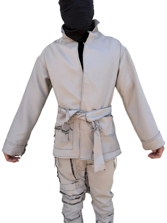 Silk Trench Overcoat