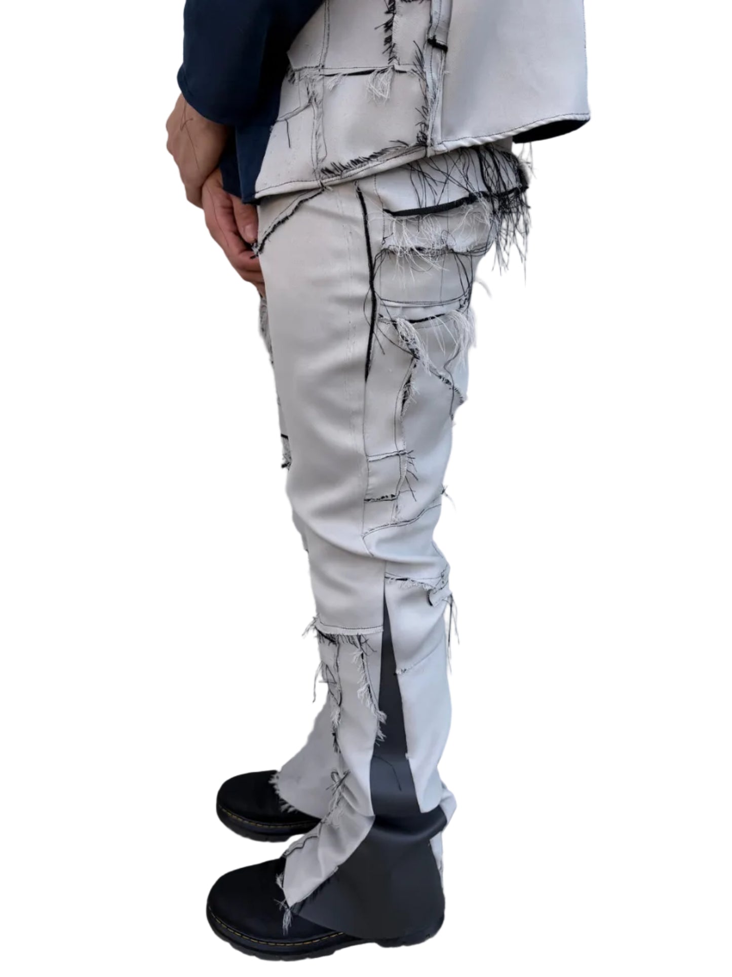 Patchwork Flare Pants