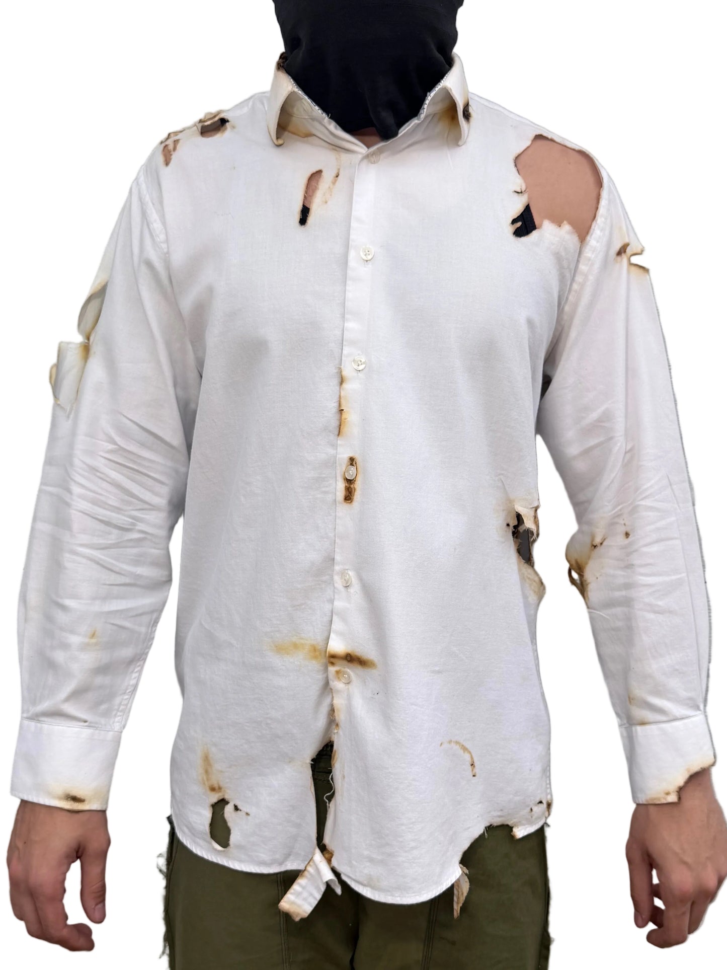 Nokizzy Distressed Dress Shirt