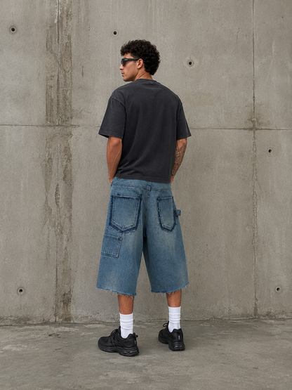 NoKizzy Carpenter Denim Jorts