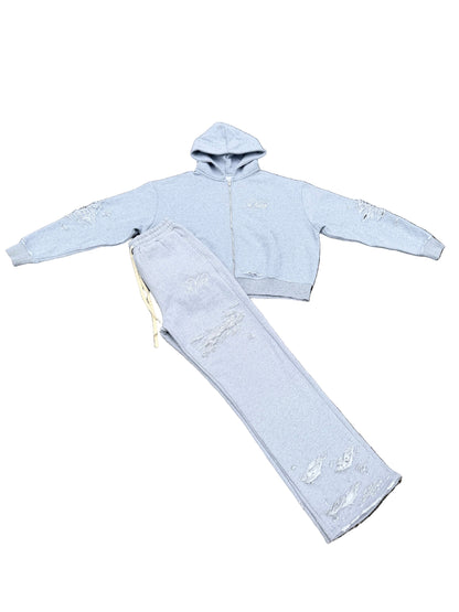 NoKizzy Distressed Sweatsuit