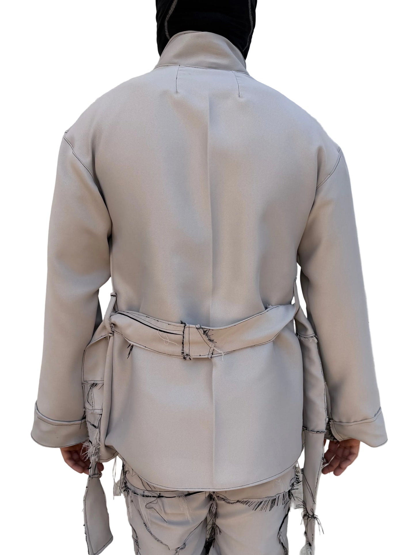 Silk Trench Overcoat