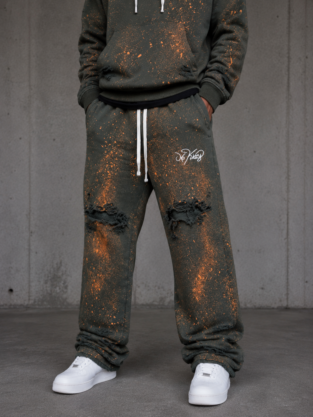 NoKizzy Distressed SweatPants