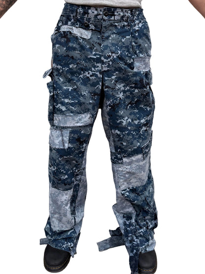 Navy Ops Patchwork Pants