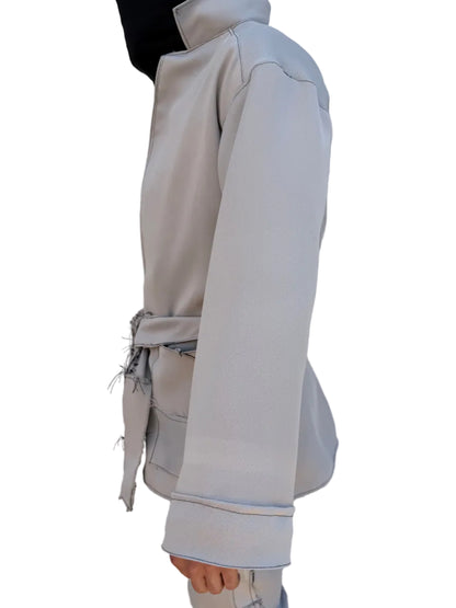 Silk Trench Overcoat