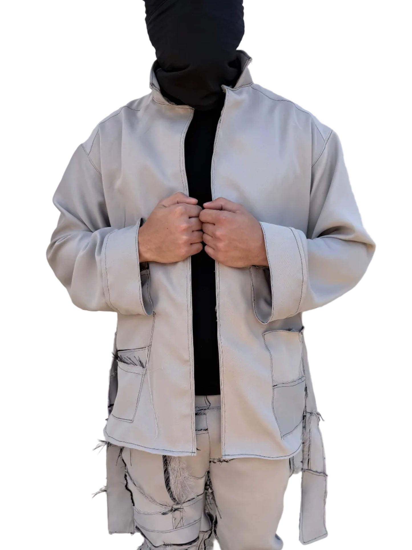 Silk Trench Overcoat