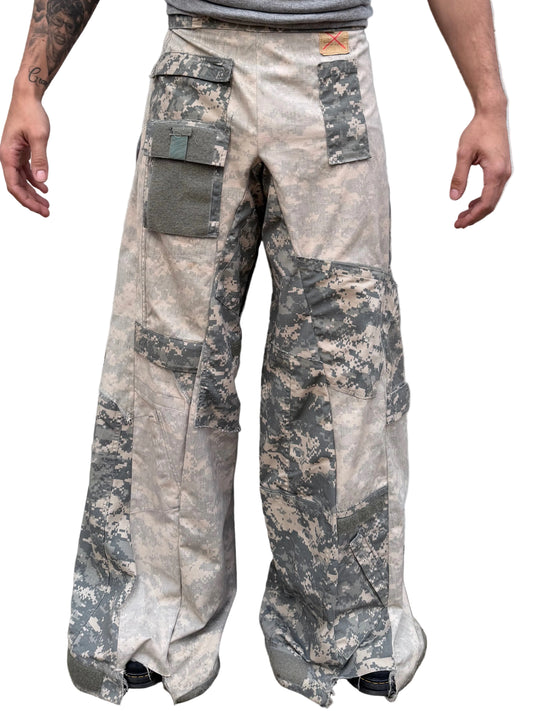 Oversized Pixel Camo Pants