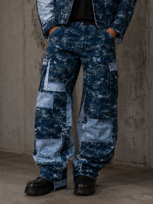 Navy Ops Patchwork Pants