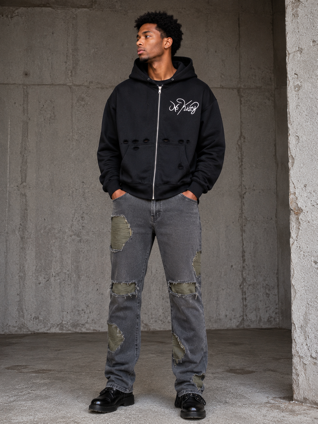 NoKizzy “Olive Scar” Denim