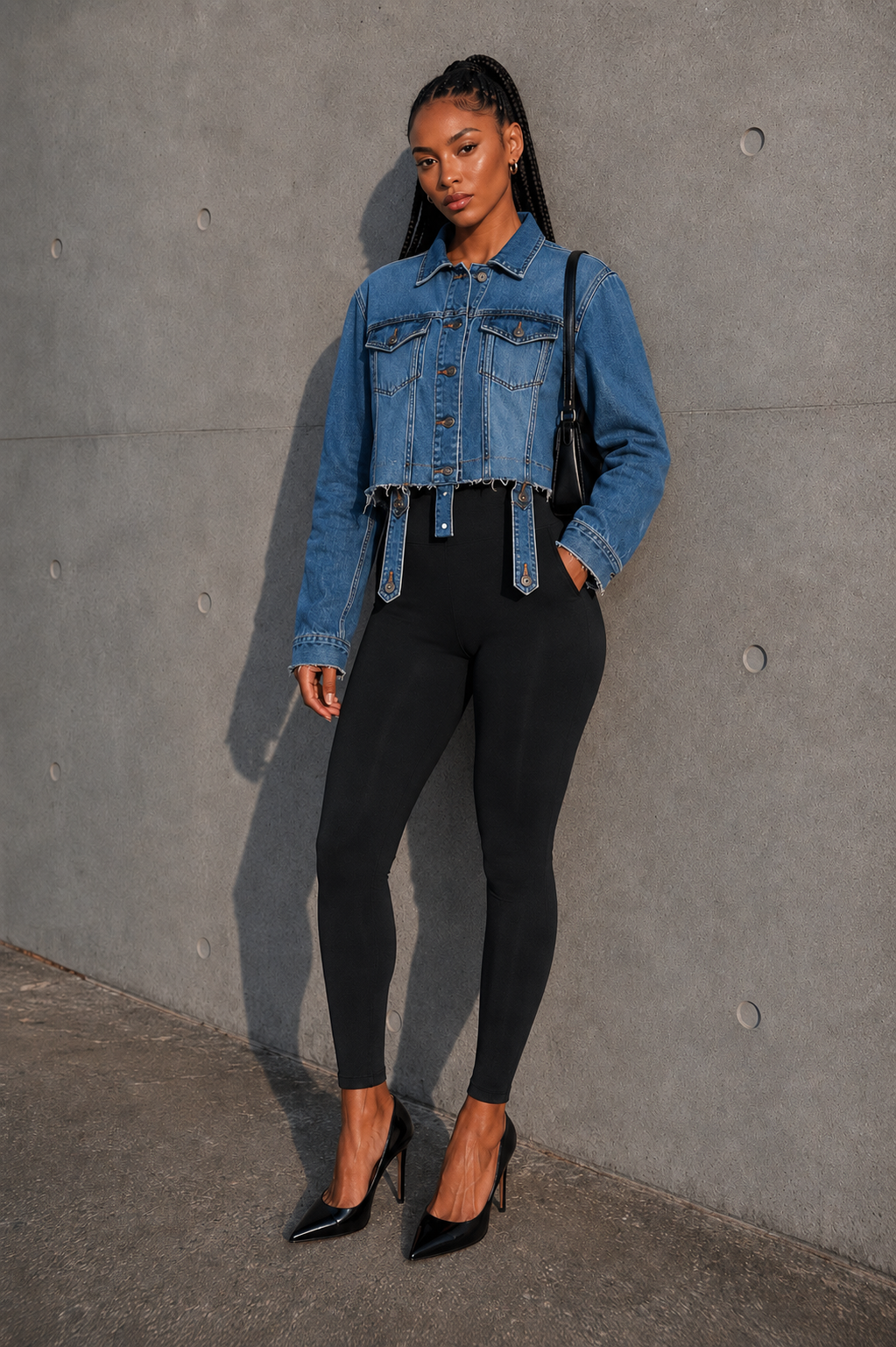 Strap Line Denim Jacket