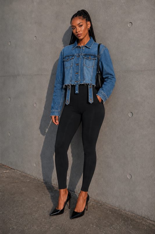 Strap Line Denim Jacket
