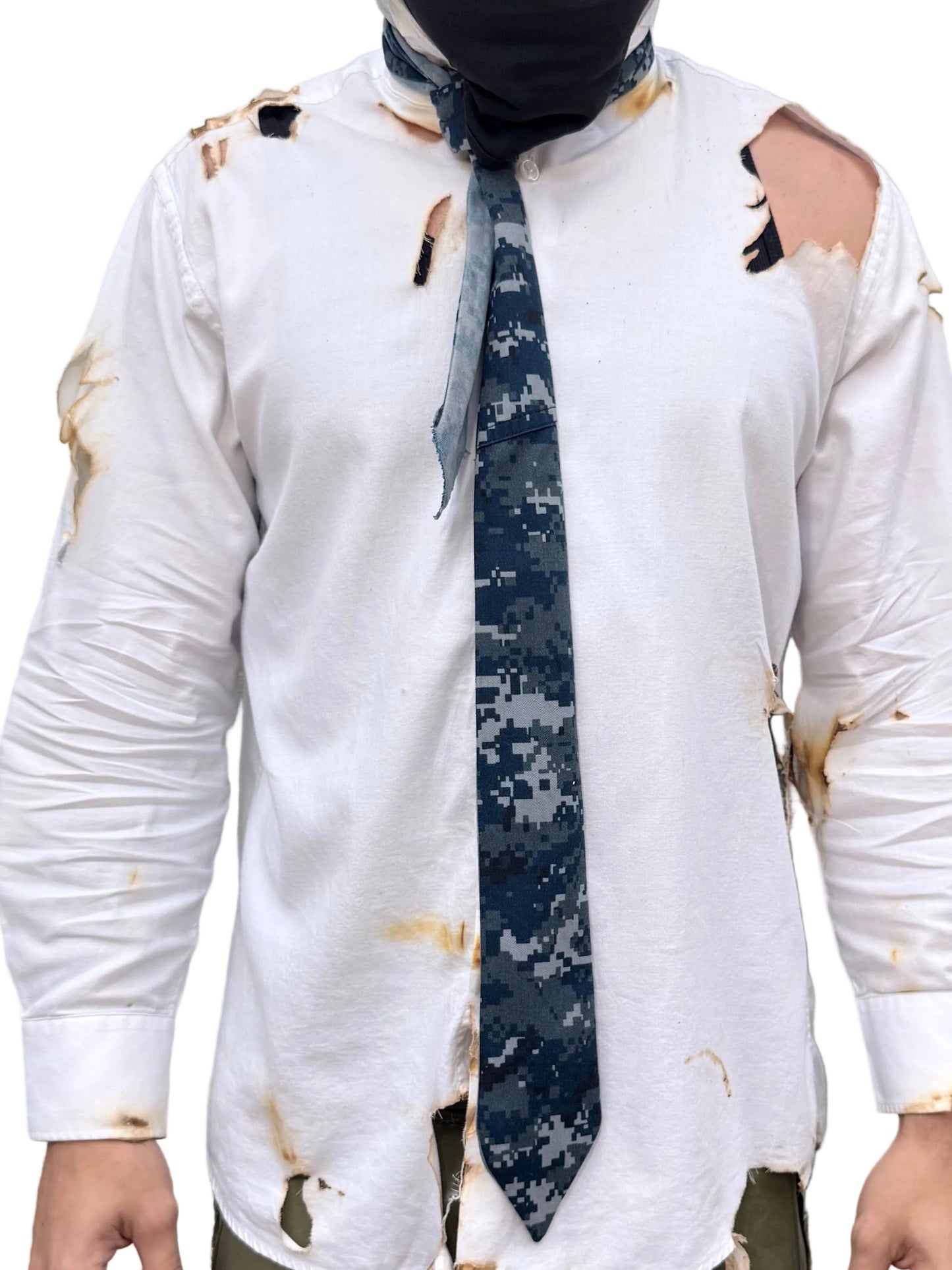 Blue Digital Camo Tie