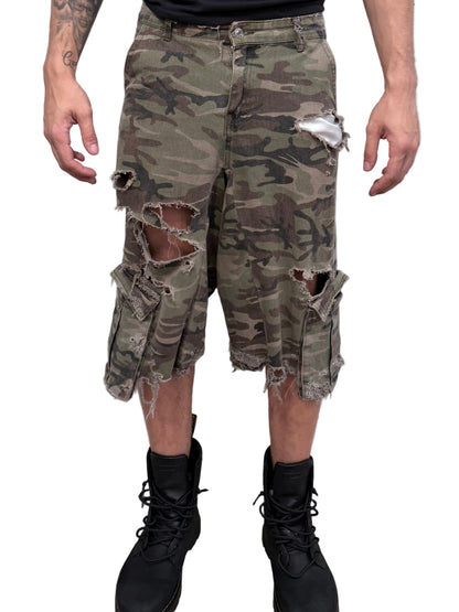 Extended Camo Jorts