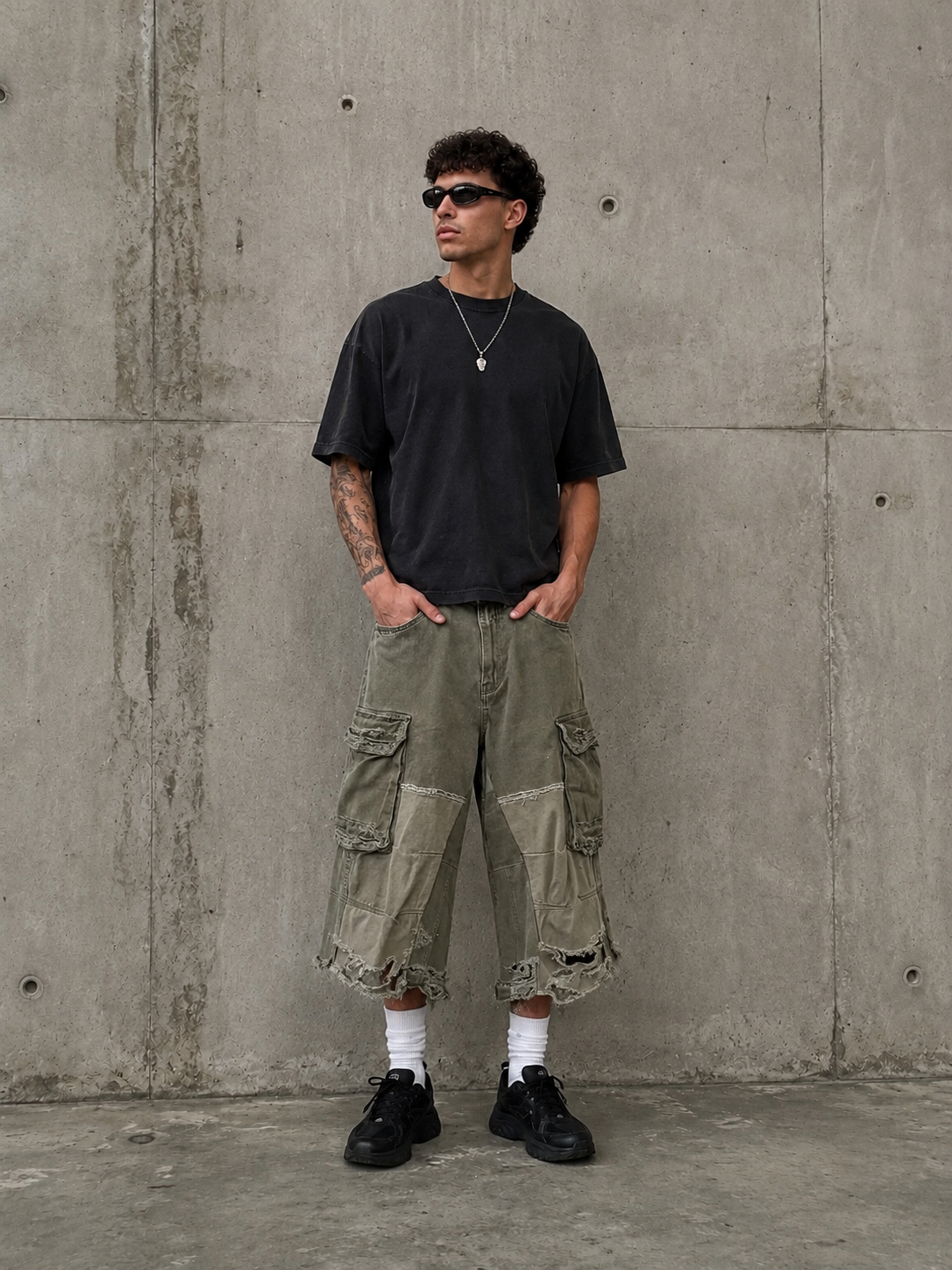 NoKizzy "Olive" Cargo Shorts