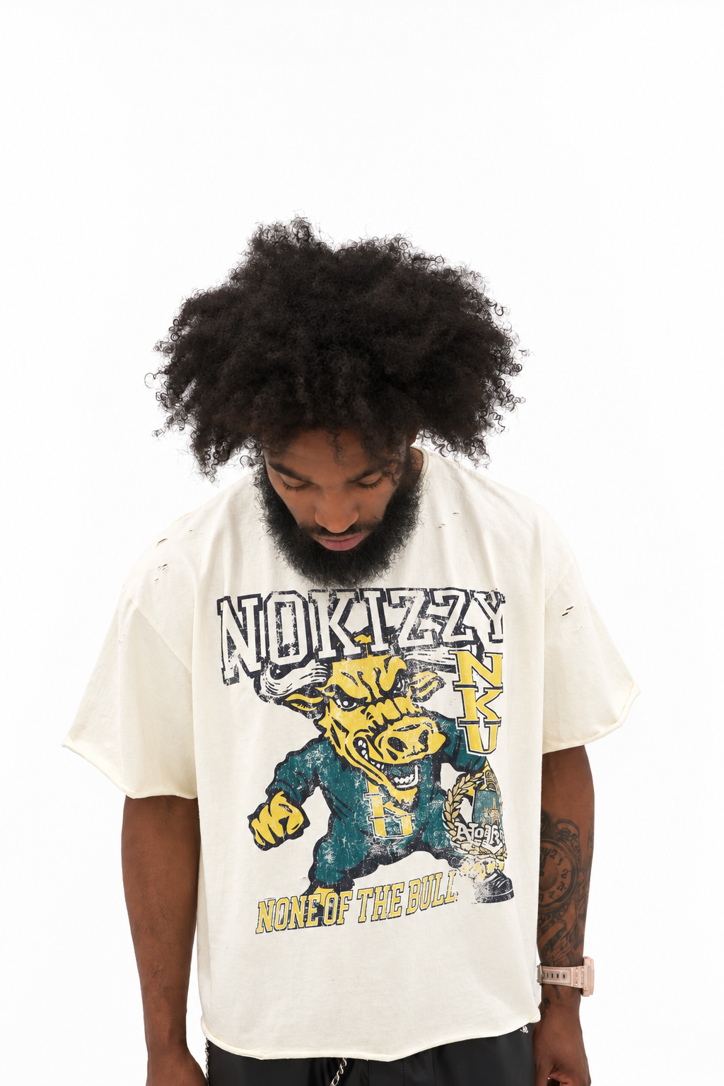 UNIVERSITY TEE - CREAM