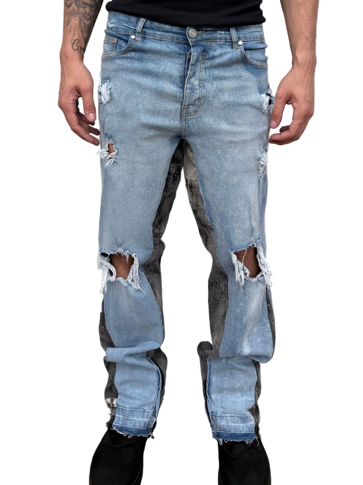 Split Acid Flare Denim