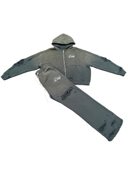 NoKizzy Distressed Sweatsuit