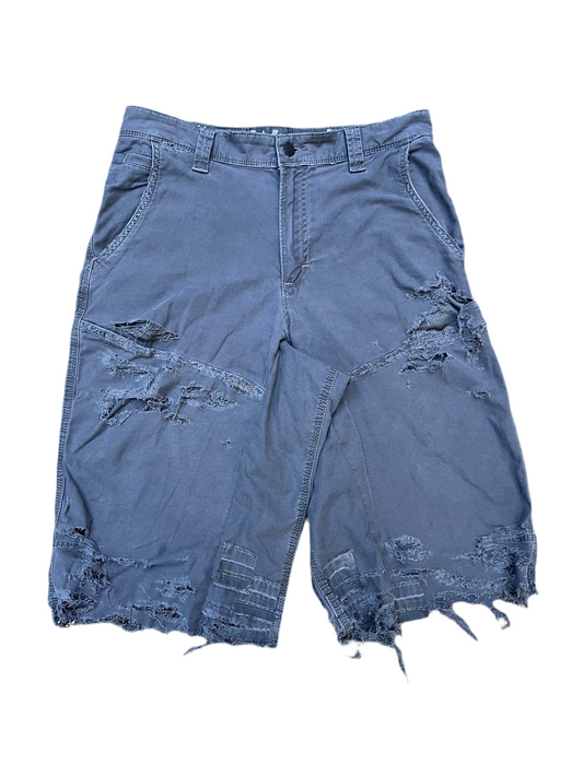Blue Static Jorts